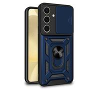 Cool Funda Hard Ring Azul para Samsung S926 Galaxy S24 Plus / S25 Plus