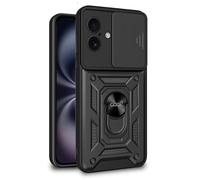 Cool Funda Hard Ring Negra para iPhone 16