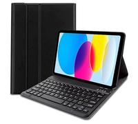 Cool Funda iPad (2022/2024) 10.9 (10 Gen.) / 11 2025 (A16) / 12 2026 Teclado Bluetooth Polipiel Negro