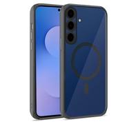 Cool Funda Magnética Transparente con Borde Negra para Galaxy S25 FE