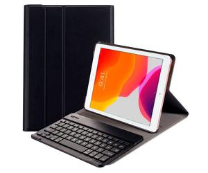 Cool Funda Polipiel Negra para Apple iPad (2019/2020/2021) 10.2" + Teclado Bluetooth
