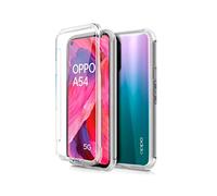 Cool Funda Silicona 3D para OPPO A54 5G / A74 5G (Transparente Frontal + Trasera)