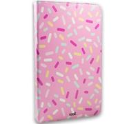 Cool Funda Universal Giratoria con Dibujos Candy para Ebook/Tablets 9.7-10" Rosa