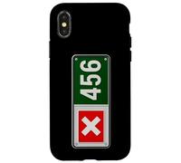 Cool Funny 456 Code Number Illustration Graphic Designs Carcasa para iPhone X/XS
