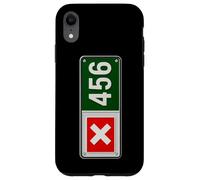 Cool Funny 456 Code Number Illustration Graphic Designs Carcasa para iPhone XR
