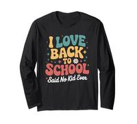 Cool Funny Back to School Student Humor Classroom Manga Larga