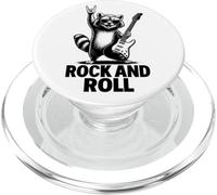 Cool Funny Rock & Roll Raccoon Cartoon Graphic Designs PopSockets PopGrip para MagSafe