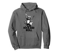 Cool Funny Rock & Roll Raccoon Cartoon Graphic Designs Sudadera con Capucha