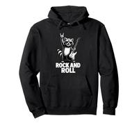 Cool Funny Rock & Roll Raccoon Cartoon Graphic Designs Sudadera con Capucha