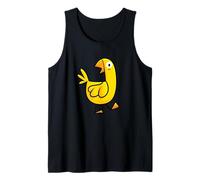 Cool Funny Yellow Chicken Illustration Graphic Designs Camiseta sin Mangas