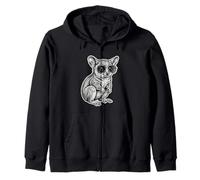 Cool Gálago Gafas Dibujo Bush Baby Sudadera con Capucha