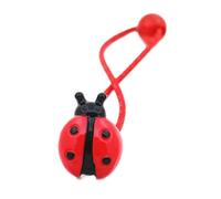 Cool Girls - Pinza para el pelo con forma de mariquita roja, cuerda elástica para el pelo para adolescentes