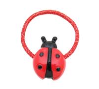 Cool Girls - Pinza para el pelo con forma de mariquita roja, cuerda elástica para el pelo para adolescentes