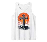 Cool God Has a Plan Jesucristo Cruz Diseño Hombres Mujeres Niños Camiseta sin Mangas
