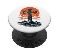 Cool God Has a Plan Jesucristo Cruz Diseño Hombres Mujeres Niños PopSockets PopGrip Adhesivo