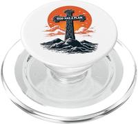 Cool God Has a Plan Jesucristo Cruz Diseño Hombres Mujeres Niños PopSockets PopGrip para MagSafe
