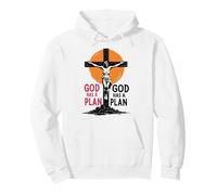 Cool God Has a Plan Jesucristo Cruz Diseño Hombres Mujeres Niños Sudadera con Capucha
