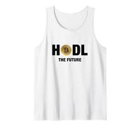 Cool Golden Bitcoin Criptomoneda, Bitcoin Hodl el futuro Camiseta sin Mangas