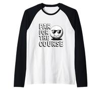 Cool Golf Par Para El Curso Divertido Golfista Links Jugador Novedad Camiseta Manga Raglan