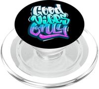 Cool Good Vibes Only Graffiti Inspirational Quotes Graphic PopSockets PopGrip para MagSafe