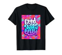 Cool Graffiti Vibes Art Inspirational Quotes Graphic Camiseta gráfica económica, Hombre, Negro, XL