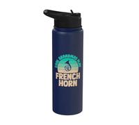 Cool Grandmas jugar Cuerno Francés Abuela Cuerno Francés Stainless Steel Insulated Water Bottle