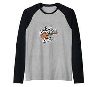 Cool Grandpas Play Guitar Música del abuelo guitarrista ||- Camiseta Manga Raglan