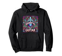 Cool Grandpas Play Guitar Música del Abuelo Guitarrista |- Sudadera con Capucha