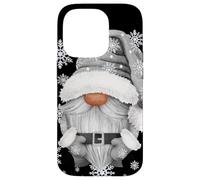 Cool Grey Santa Gnomie For Gothic and EMO with Winter GNOME Carcasa para iPhone 14 Pro