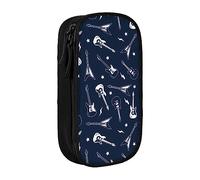 Cool Guitars - Estuche organizador para lápices, color azul marino, color, 5.0cm*10.5cm*20.5cm, Estuche para lápices
