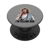 Cool Halo Figura Sagrada Retro Llamada Telefónica Humor Arte PopSockets PopGrip Adhesivo