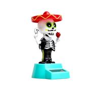 Cool Head-Shaking Skull Car Dashboard Ornament - Solar-Powered Swinging Rocker Doll | Trendy Automotive Interior Decoration, Fun Solar Dancing Toy For Cars, Trucks & SUVs
