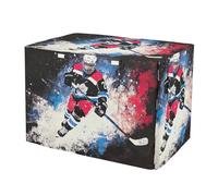 Cool Hockey Player Art - Fundas para jaula de perro resistentes al viento, laterales enrollables, cubierta para jaula de mascotas con aberturas, talla XL