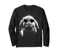 Cool Holland Lop Rabbit con Tonos Redondos Estilo Grunge Manga Larga