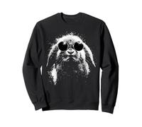 Cool Holland Lop Rabbit con Tonos Redondos Estilo Grunge Sudadera