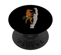 Cool Horse Boulder Design | Divertido Animal Escalador en Roca PopSockets PopGrip Adhesivo