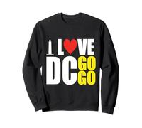 Cool I Love Washington DC Go Go Music Hombres y Mujeres Sudadera