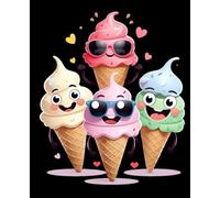 Cool Ice Cream: A Graphic Art Composition Notebook: Pop Art Style Journal for Teens, Tweens & Students | 7.5 x 9.25" Wide Ruled | 110 Pages for Notes, Doodles, and Big Ideas