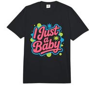 Cool I'm a Baby Funny Humor Text Funny I Just A Baby Quote Comfort Colors Adult Heavyweight T-Shirt