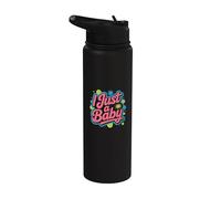 Cool I'm a Baby Funny Humor Text Funny I Just A Baby Quote Stainless Steel Insulated Water Bottle