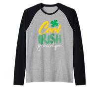 Cool Irish Grandpa - Lucky Shamrock Día de San Patricio Camiseta Manga Raglan