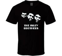 Cool Isley Brothers Retro Funk Soul T Shirt Black Men's