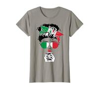 Cool Italian Coffee Mama Mom Girl Lady Italia Flag Graphic Camiseta