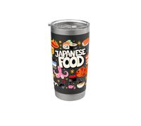 Cool Japanese Food Illustration Novelty Graphic Designs Vaso térmico de acero inoxidable de doble pared