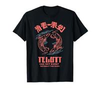 Cool jappasse Koi Fish Yin Yang Balance de luz y Oscuridad Camiseta
