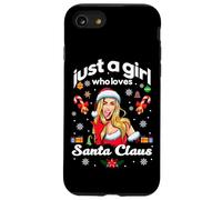 Cool Just a Girl Who Loves Santa Claus Illustration Graphic Carcasa para iPhone SE (2020) / 7/8