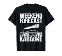 Cool Karaoke Art Hombres Mujeres Karaoke Box Micrófono Canto Camiseta