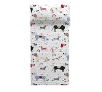 COOL KIDS Colcha Bouti Reversible Doggy Patch Cama 90