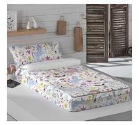 COOL KIDS Saco Nórdico con Relleno Cama 90, 100% Algodón, Juego de Saco Nórdico 90x190/200 cm + Relleno de 300 gr + 1 Funda de Almohada 45x110, Sparkly