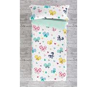 COOL KIDS Saco nórdico sin Relleno Vichy Butterly Cama 90